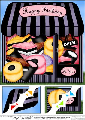 8 x 8 the Little Licorice Shop Topper