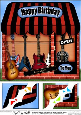 8 x 8 the Little Guitar Shop Topper