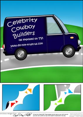8 x 8 Cowboy Builders Scalloped Corner Topper