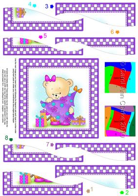 Rosie's Xmas Tree Quick Card Wavy Spiral Side Stacker