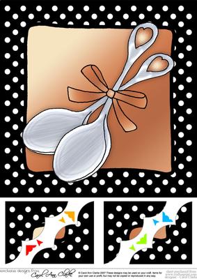 8 x 8 Lovin Spoonful Scalloped Corner Topper