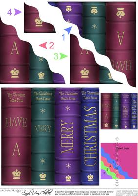 Christmas Books  - Wavey Corner Stacker