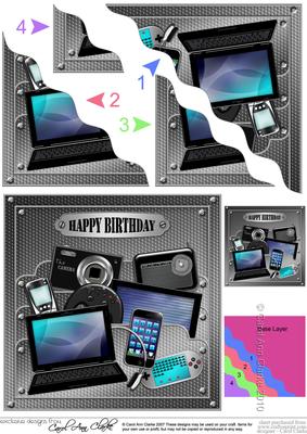 Birthday Gadgets N Gizmos Wavy Corner Side Stacker