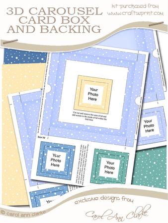 3D Christmas Coordinating Card Box Kit