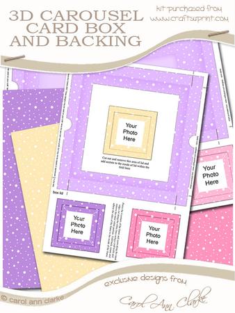 3D Christmas Coordinating Card Box Kit