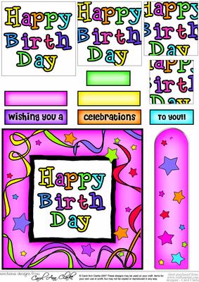 Happy Birthday Quick Card with Pyramage
