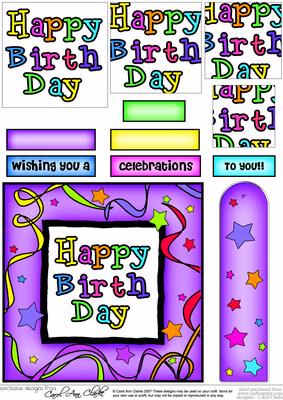 Happy Birthday Quick Card with Pyramage