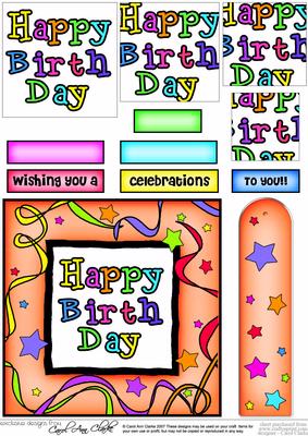 Happy Birthday Quick Card with Pyramage