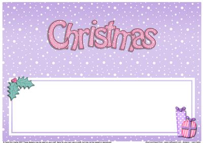 Xmas Christmas Presents Large Dl Insert