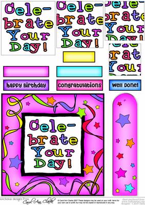 Celebrate Your Day Quick Card with Pyramage