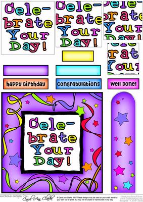 Celebrate Your Day Quick Card with Pyramage