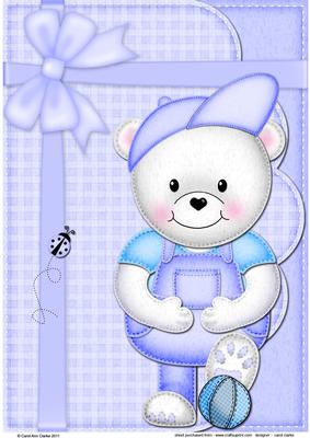 Teddy Ed's Football A4 Card Topper
