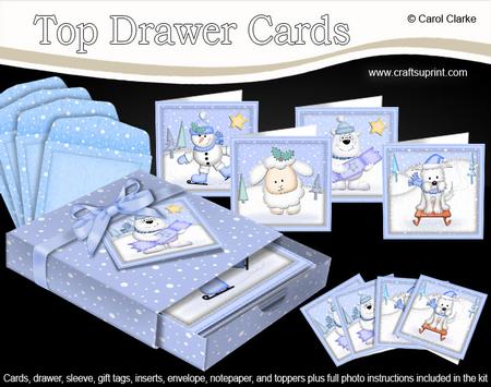 3D Top Drawer Xmas Cuties Cards Bumper Kit