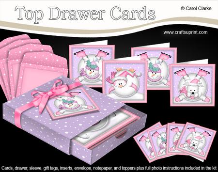3D Top Drawer Xmas Oops Snowball Fun Cards Bumper Kit