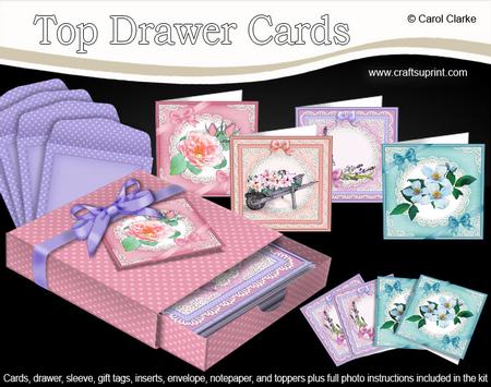 3D Top Drawer Floral Cards Bumper Kit