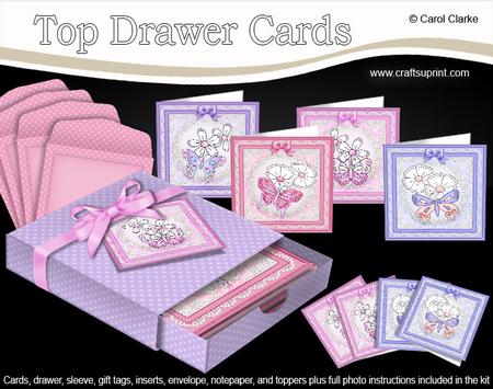 3D Top Drawer Fluttery Butterfly Cards Bumper Kit