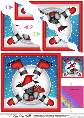 Oops Hamish Scottie Dog Snowball Wavy Corner Side Stacker