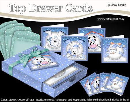 3D Top Drawer Xmas Ooops Fun Cards Bumper Kit