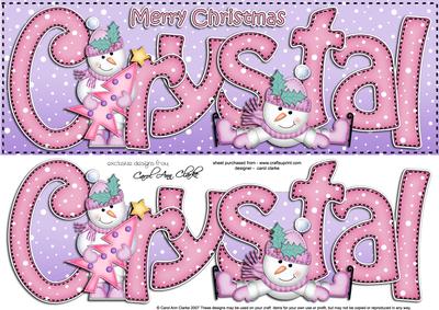 Xmas Large Dl Crystal Quick Card N 3D Decoupage