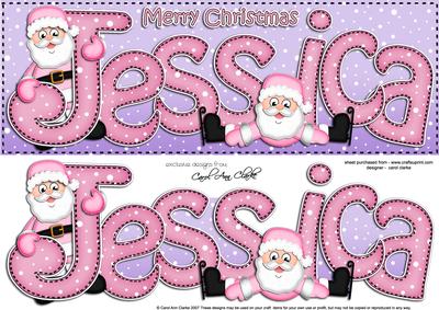 Xmas Large Dl Jessica Quick Card N 3D Decoupage