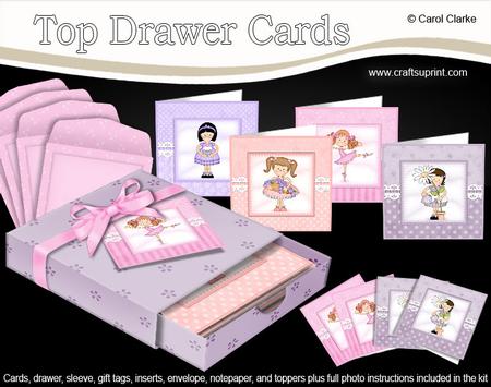 3D Top Drawer Girlz Notelet Cards Bumper Kit