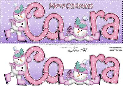 Xmas Large Dl Cora Quick Card N 3D Decoupage