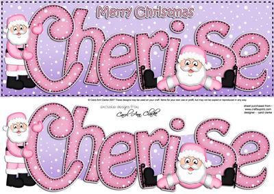 Xmas Large Dl Cherise Quick Card N 3D Decoupage