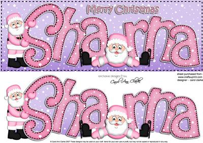 Xmas Large Dl Sharna Quick Card N 3D Decoupage
