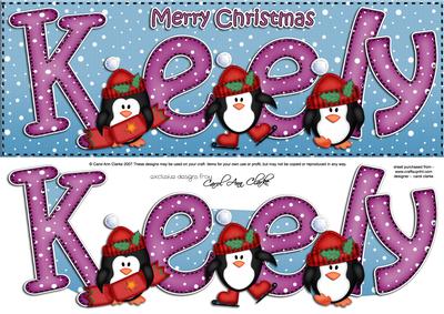 Xmas Large Dl Keely Quick Card N 3D Decoupage