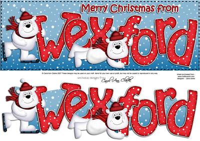 Xmas Large Dl Wexford Quick Card N 3D Decoupage