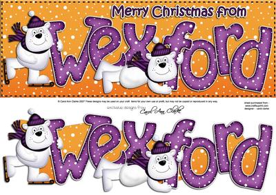 Xmas Large Dl Wexford Quick Card N 3D Decoupage