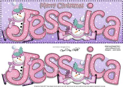 Xmas Large Dl Jessica Quick Card N 3D Decoupage