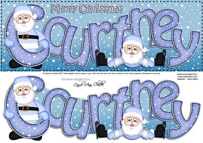 Xmas Large Dl Courtney Quick Card N 3D Decoupage