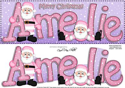 Xmas Large Dl Amelie Quick Card N 3D Decoupage