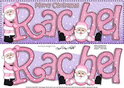 Xmas Large Dl Rachel Quick Card N 3D Decoupage