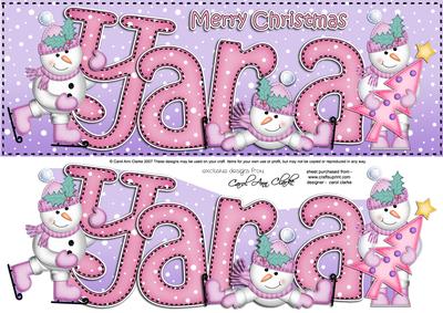 Xmas Large Dl Yara Quick Card N 3D Decoupage