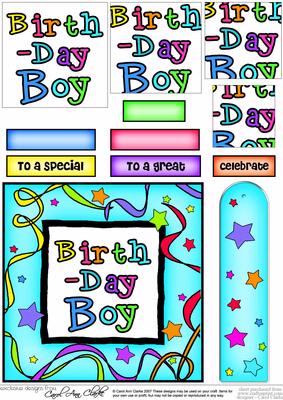 Birthday Boy Quick Card with Pyramage