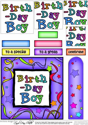 Birthday Boy Quick Card with Pyramage