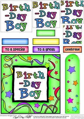 Birthday Boy Quick Card with Pyramage