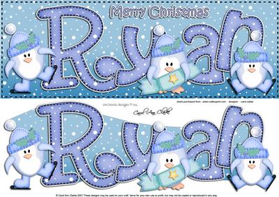 Xmas Large Dl Ryan Quick Card N 3D Decoupage