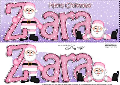 Xmas Large Dl Zara Quick Card N 3D Decoupage