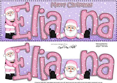 Xmas Large Dl Eliana Quick Card N 3D Decoupage