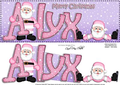 Xmas Large Dl Alyx Quick Card N 3D Decoupage