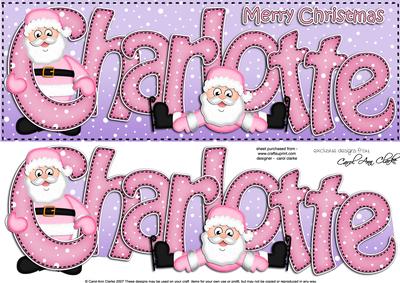 Xmas Large Dl Charlotte Quick Card N 3D Decoupage