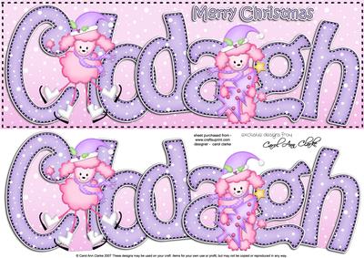 Xmas Large Dl Clodagh Quick Card N 3D Decoupage
