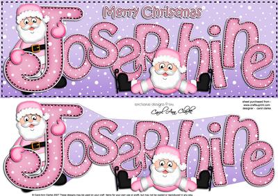Xmas Large Dl Josephine Quick Card N 3D Decoupage