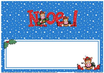 Xmas Noel Gigi Horse Matching Large Dl Insert