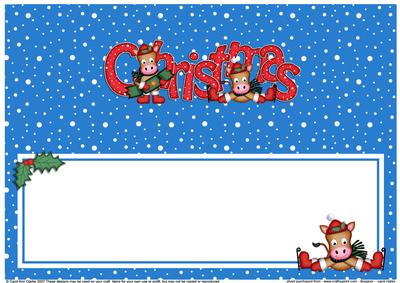 Xmas Christmas Gigi Horse Matching Large Dl Insert