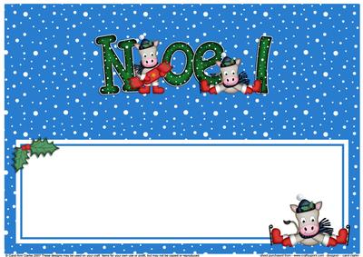 Xmas Noel Gigi Horse Matching Large Dl Insert