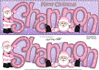 Xmas Large Dl Shannon Quick Card N 3D Decoupage